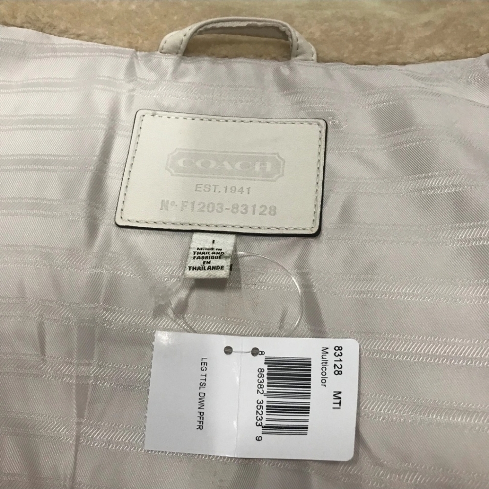 Coach 83128 Women's Legacy Tattersall Puffer Winter Coat, 83128, NWT SIZE LARGE - Picture 11 of 11